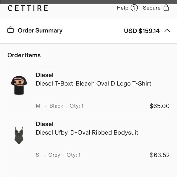 Diesel Gray Bodysuit with V-Neck and Spaghetti Straps - Picture 7 of 7